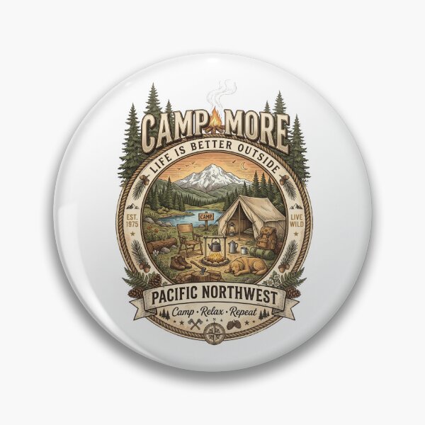 Item preview, Camp More Pacific Northwest Heritage Camping designed and sold by Roy & Tiffany.