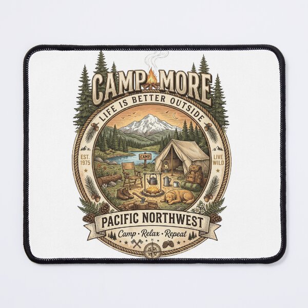 Item preview, Camp More Pacific Northwest Heritage Camping designed and sold by Roy & Tiffany.