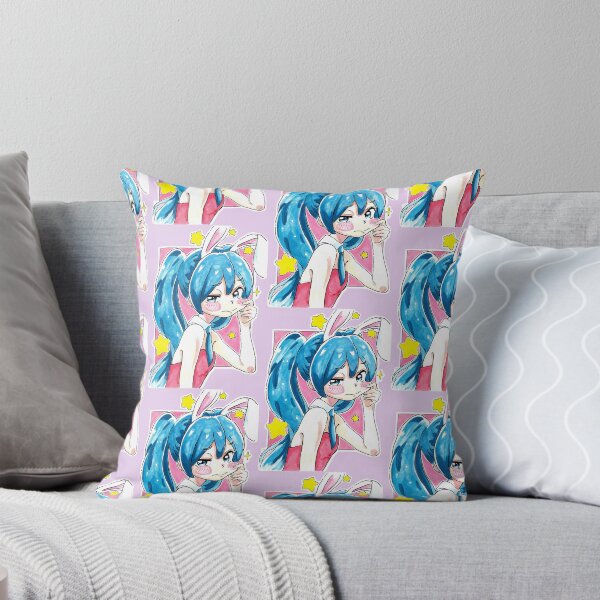 Item preview, BUNNY SUIT HATSUNE MIKU - vocaloid - Anime kawaii - watercolor art by Foxpuar designed and sold by Foxpuar.