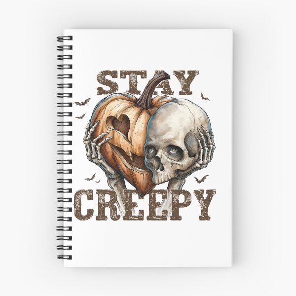 Item preview, Stay Creepy | Halloween Skull Pumpkin Skeleton Shirt designed and sold by Anastasiia Yurevych.