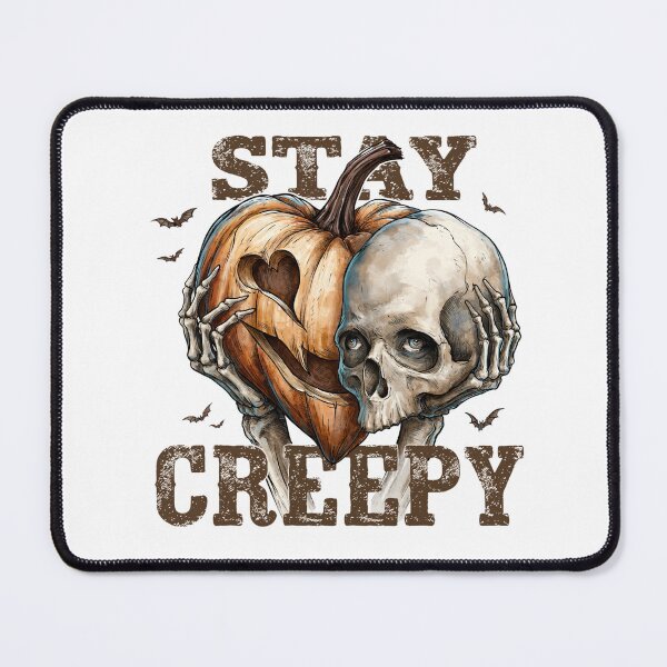 Item preview, Stay Creepy | Halloween Skull Pumpkin Skeleton Shirt designed and sold by Anastasiia Yurevych.