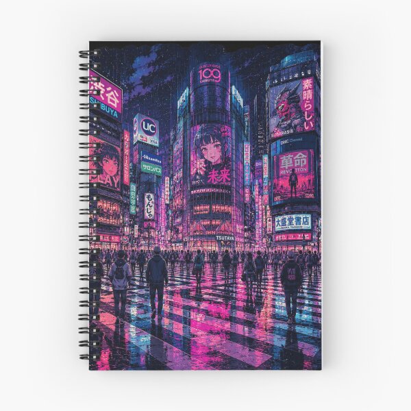 Item preview, Cyberpunk Japan Neon City Nocturnal Art designed and sold by WRParadise.