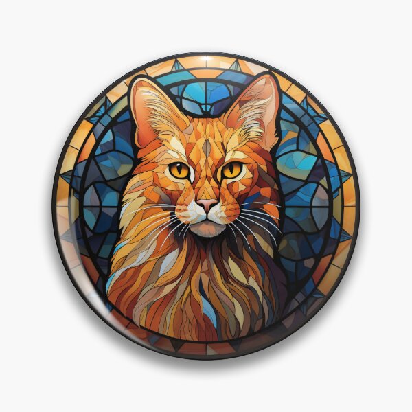 Item preview, Somali Cat Stained Glass Leadlight Artistic Design Boys Girls designed and sold by rafaeltto.