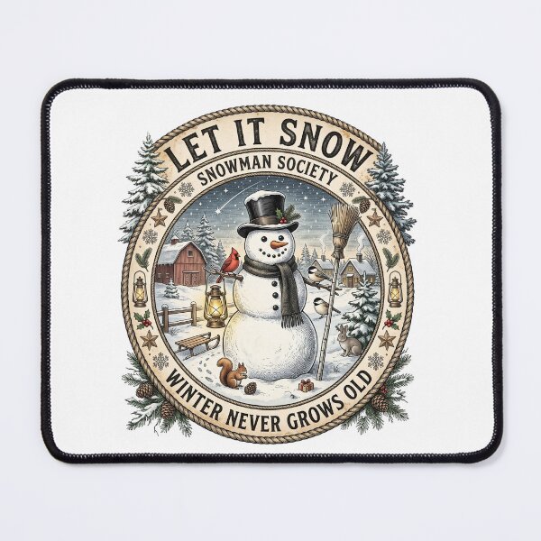 Item preview, Let It Snow Snowman Society Winter Heritage Badge designed and sold by Roy & Tiffany.