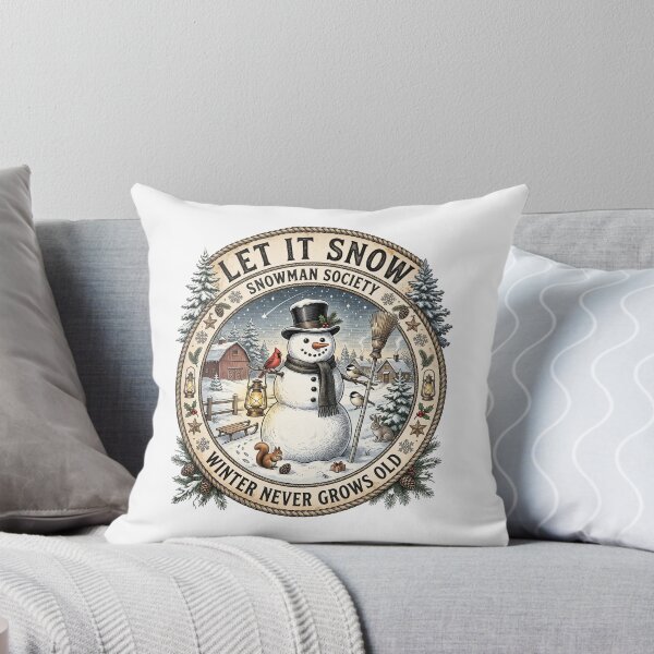 Item preview, Let It Snow Snowman Society Winter Heritage Badge designed and sold by Roy & Tiffany.