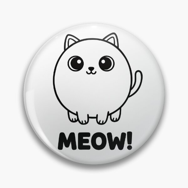 Item preview, Cute Chubby Cat Meow Illustration designed and sold by ArtPer-design.