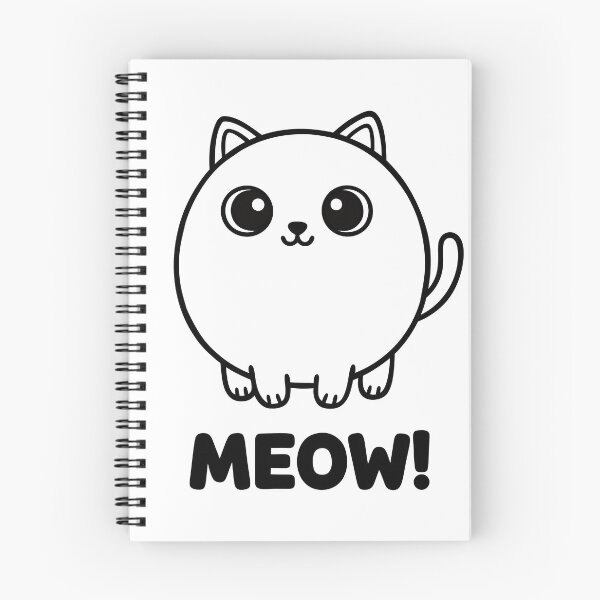 Item preview, Cute Chubby Cat Meow Illustration designed and sold by ArtPer-design.