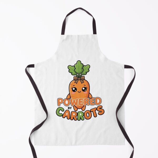 Item preview, Powered by Carrots Cute Kawaii Carrot PNG | Funny Vegetable Digital  designed and sold by morning sun.