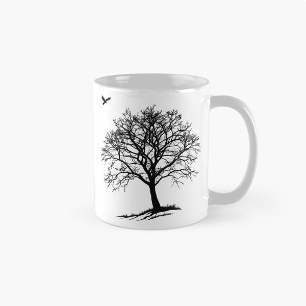 Item preview, Winter Hawk Silhouette - Minimalist Bare Tree Nature Art designed and sold by ArthousePromos.