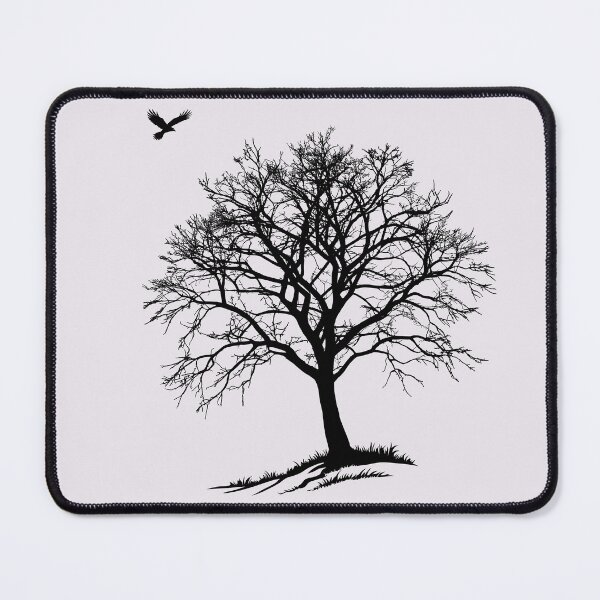 Item preview, Winter Hawk Silhouette - Minimalist Bare Tree Nature Art designed and sold by ArthousePromos.