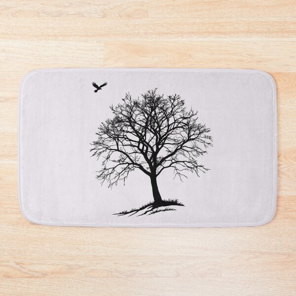 Item preview, Winter Hawk Silhouette - Minimalist Bare Tree Nature Art designed and sold by ArthousePromos.