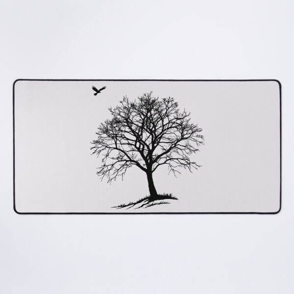 Item preview, Winter Hawk Silhouette - Minimalist Bare Tree Nature Art designed and sold by ArthousePromos.