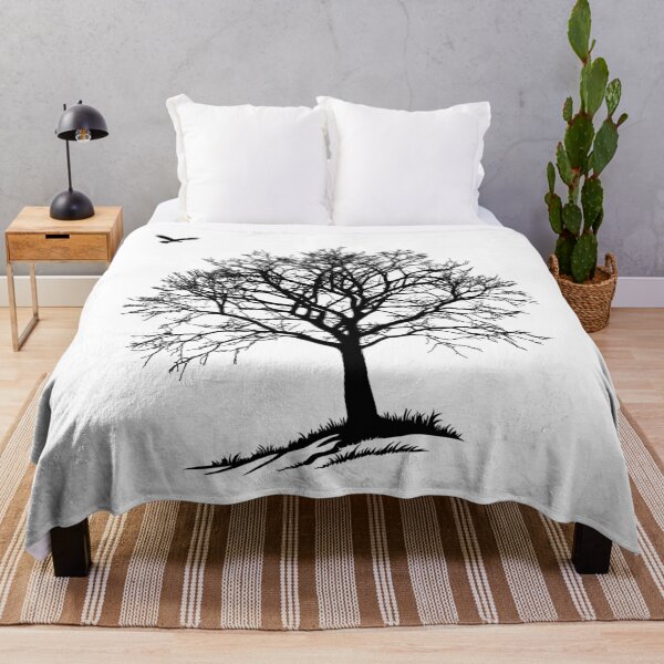 Item preview, Winter Hawk Silhouette - Minimalist Bare Tree Nature Art designed and sold by ArthousePromos.