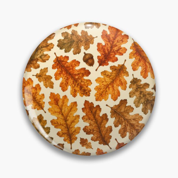 Item preview, Autumn Oak Leaves Pattern | Fall Foliage Seamless Botanical Design | Cozy Nature Aesthetic designed and sold by DreamPixelPrint.