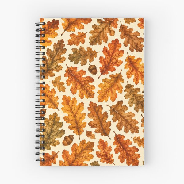Item preview, Autumn Oak Leaves Pattern | Fall Foliage Seamless Botanical Design | Cozy Nature Aesthetic designed and sold by DreamPixelPrint.