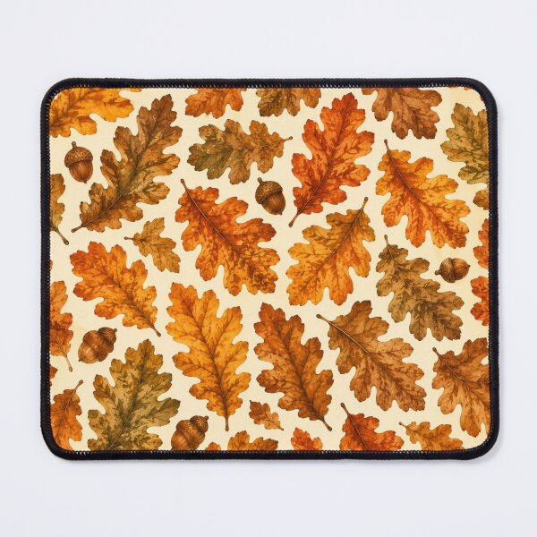 Item preview, Autumn Oak Leaves Pattern | Fall Foliage Seamless Botanical Design | Cozy Nature Aesthetic designed and sold by DreamPixelPrint.