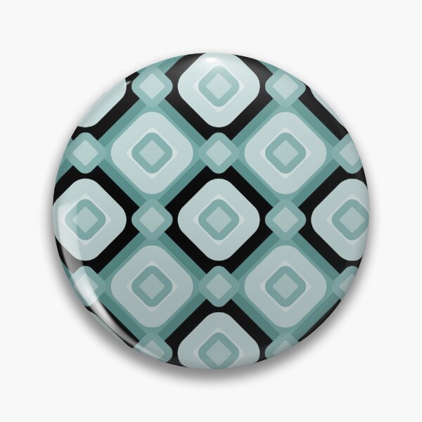 Item preview, Mid Century Retro Mint and Teal Geometric Diamond Pattern designed and sold by ​Jyoti Digital Artist.