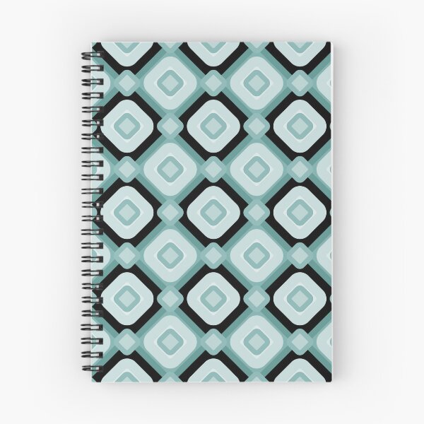Item preview, Mid Century Retro Mint and Teal Geometric Diamond Pattern designed and sold by Jyoti-Quotes.