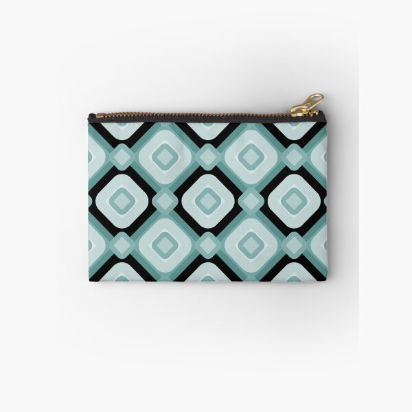 Item preview, Mid Century Retro Mint and Teal Geometric Diamond Pattern designed and sold by Jyoti-Quotes.