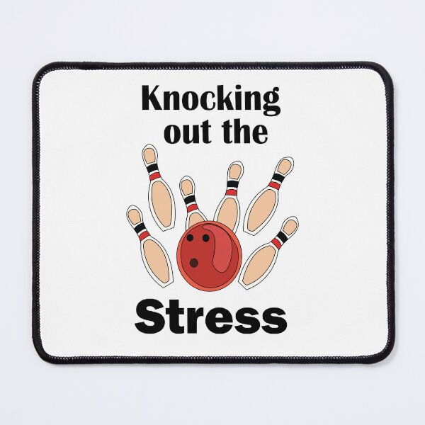 Item preview, Bowling Strike Knocking Out Stress Funny Bowling Party designed and sold by Nisha Prabhu.