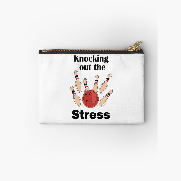 Item preview, Bowling Strike Knocking Out Stress Funny Bowling Party designed and sold by Nisha Prabhu.