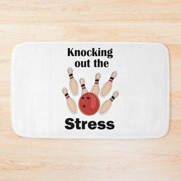 Item preview, Bowling Strike Knocking Out Stress Funny Bowling Party designed and sold by Nisha Prabhu.