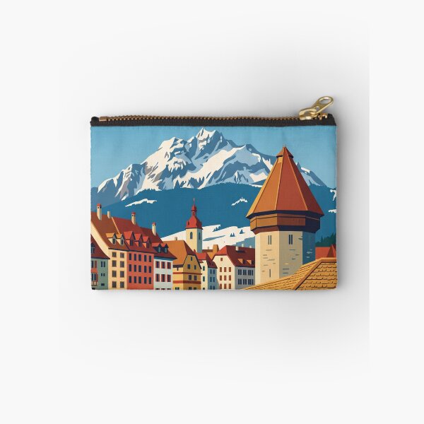 Item preview, Lucerne Switzerland Vintage Travel Poster designed and sold by Bomax121.