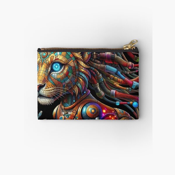 Item preview, Mecha Mosaic Lion Art designed and sold by unboxedbyJuls.
