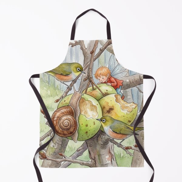 Item preview, Pixi, birds, snail with apples designed and sold by Faerieglen.