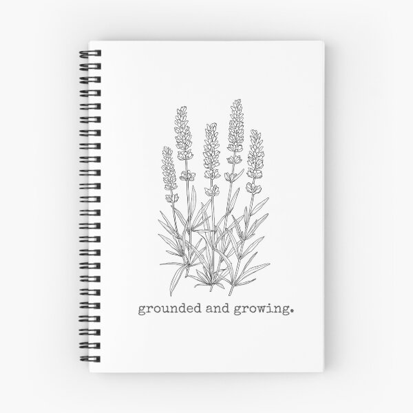 Item preview, Grounded and Growing Lavender Line Art designed and sold by TreasurNTemplat.