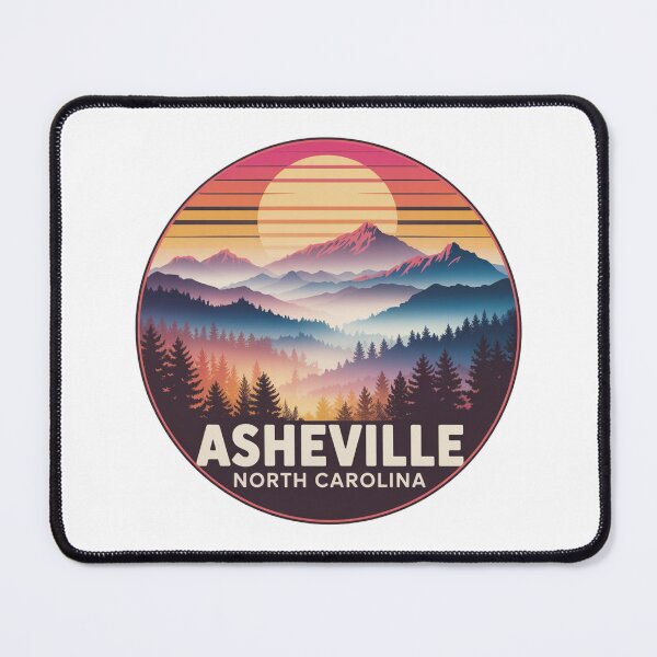Item preview, Asheville North Carolina: Misty Mountain Sunset designed and sold by CircinusStore.