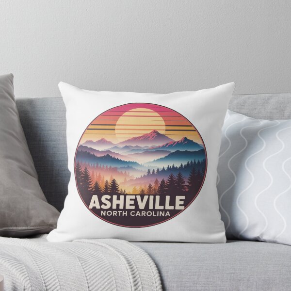 Item preview, Asheville North Carolina: Misty Mountain Sunset designed and sold by CircinusStore.