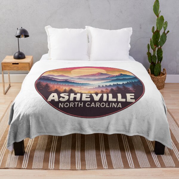 Item preview, Asheville North Carolina: Misty Mountain Sunset designed and sold by CircinusStore.