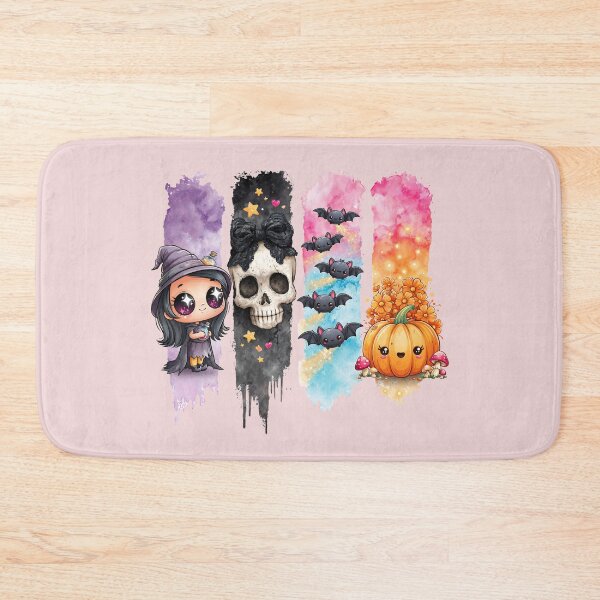 Item preview, Pastel Goth Kawaii Halloween Design | Cute Bats Chibi Witch Pumpkin Watercolor Shirt designed and sold by Anastasiia Yurevych.
