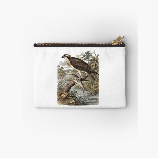 Item preview, Osprey Fishing Vintage Wildlife Illustration – Audubon Style Bird of Prey Art designed and sold by Roy & Tiffany.