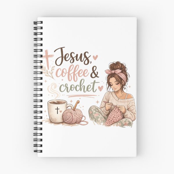 Item preview, Jesus, Crochet, And Coffee Love designed and sold by Jas-Mine Croche & More LLC.