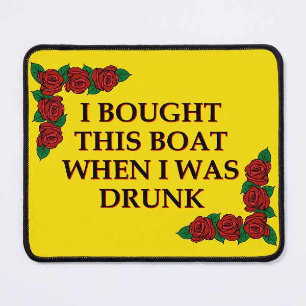 Item preview, Funny Narrowboat Drinking Drunk Quote designed and sold by HotHibiscus.