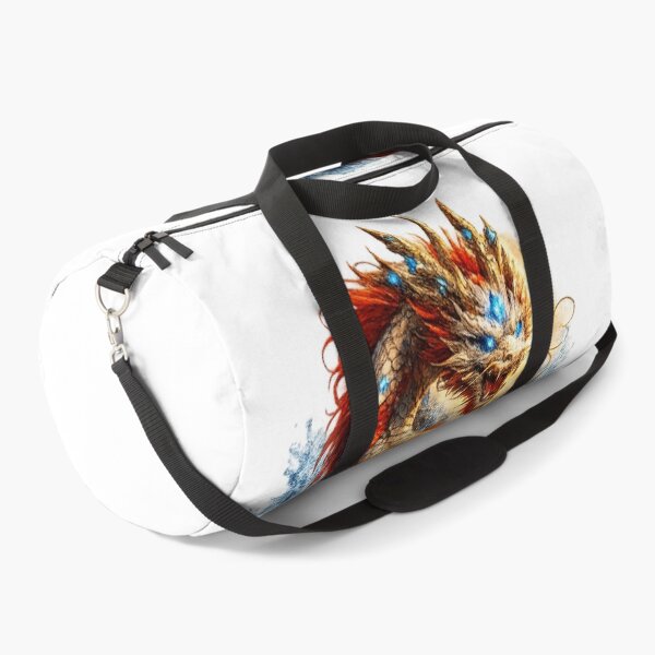 Item preview, Crystal Guardian Dragon – Japanese Koi Dragon Fantasy Art | Blue Crystal Eastern Dragon | Premium Back Print T-Shirt designed and sold by TravelJH.