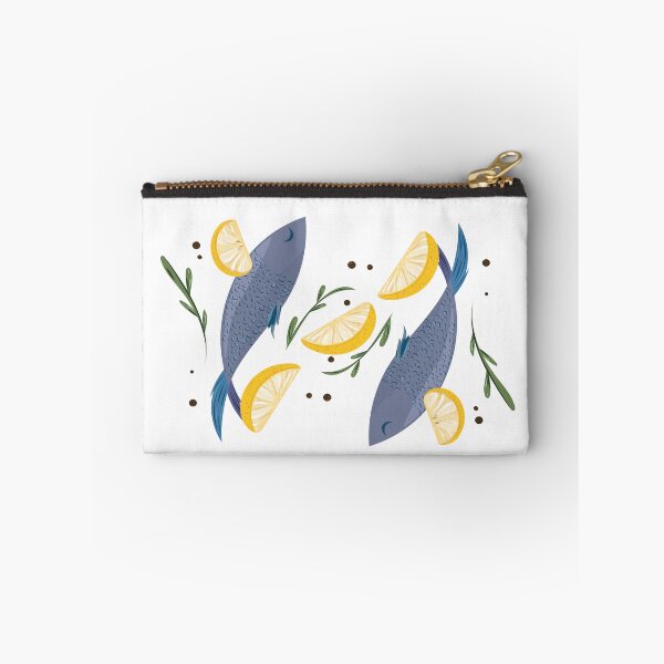 Item preview, Fish & Lemon | Mediterranean Food Illustration designed and sold by Mammoths.