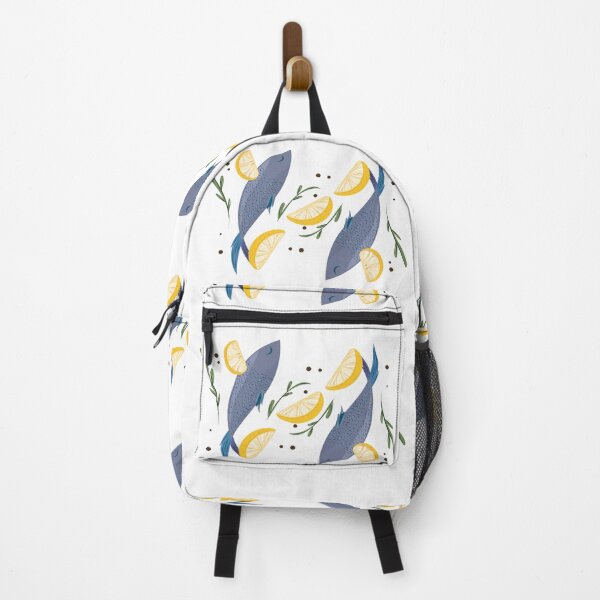 Item preview, Fish & Lemon | Mediterranean Food Illustration designed and sold by Mammoths.