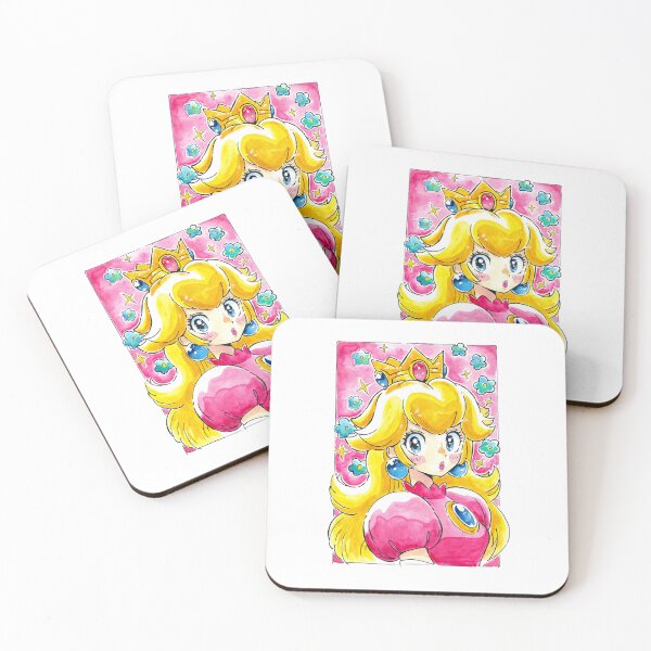 Item preview, PRINCESS PEACH PORTRAIT - Anime kawaii - watercolor art by Foxpuar designed and sold by Foxpuar.