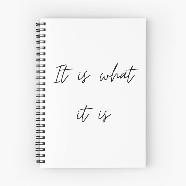 Item preview, It Is What It Is Minimalist Script Quote Typography designed and sold by GalaMine.