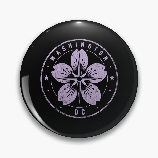 Item preview, Washington DC Cherry Compass – Lavender Blossom Seal designed and sold by Fenay Designs.