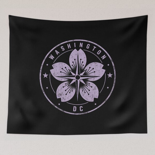 Item preview, Washington DC Cherry Compass – Lavender Blossom Seal designed and sold by Fenay Designs.