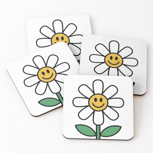 Item preview, Retro Daisy Flower Power Smiley Face Graphic designed and sold by smartlogo_factory.