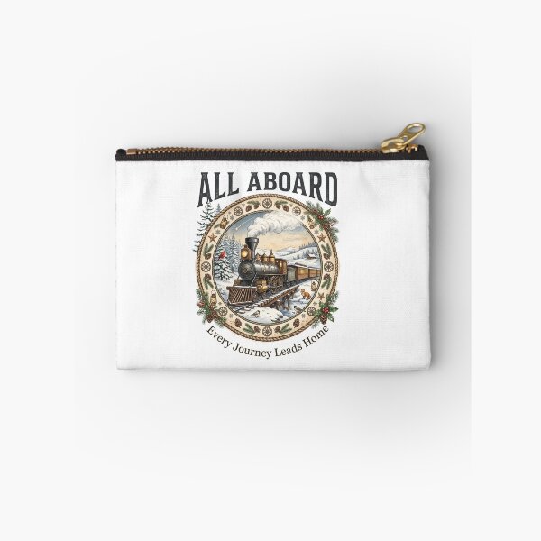 Item preview, All Aboard Vintage Christmas Steam Train Illustration – Every Journey Leads Home designed and sold by Roy & Tiffany.