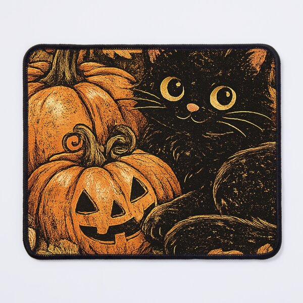 Item preview, Retro Black Cat Pumpkin Halloween Shirt | Cozy Autumn Cat Lover Design designed and sold by Designer79.