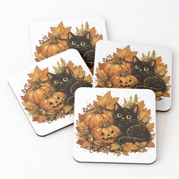 Item preview, Retro Black Cat Pumpkin Halloween Shirt | Cozy Autumn Cat Lover Design designed and sold by Designer79.