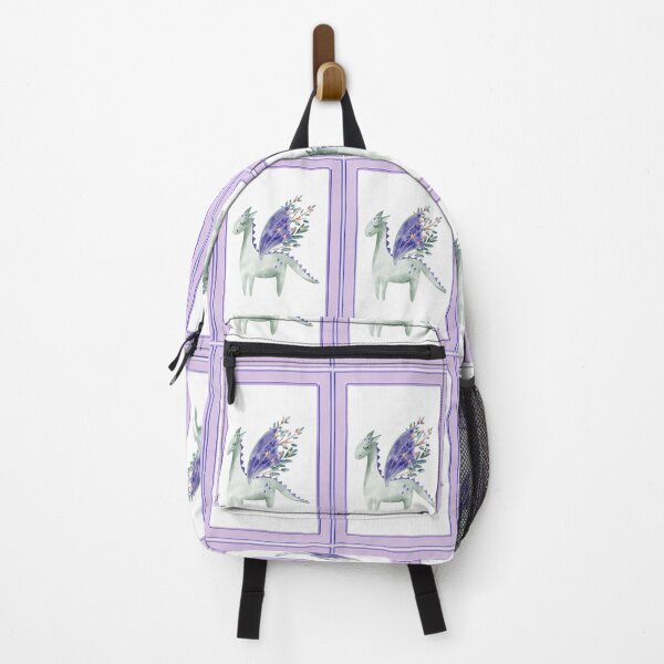 Item preview, Cute Winged Dinosaur Horse in Purple Frame designed and sold by TeeGeeTees.