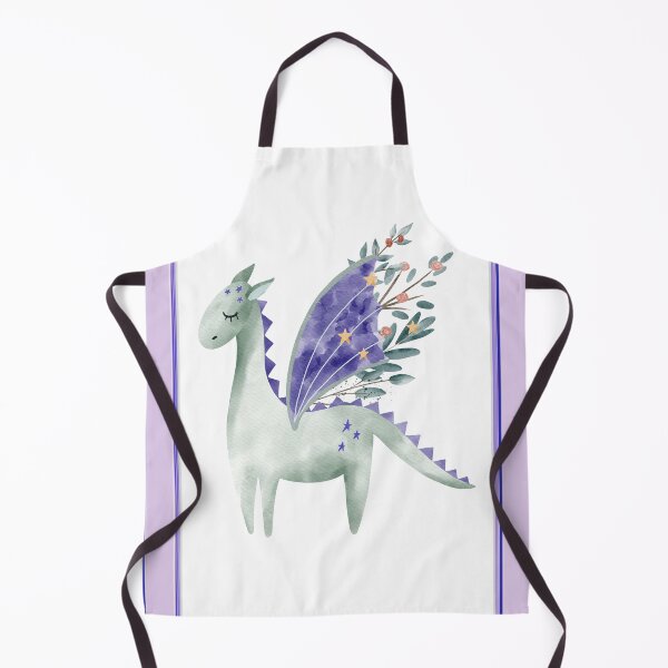Item preview, Cute Winged Dinosaur Horse in Purple Frame designed and sold by TeeGeeTees.